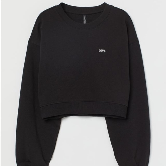 New with tag! H&M cropped sweatshirt - Picture 1 of 7